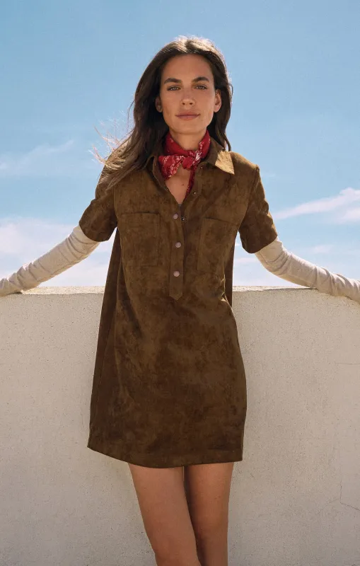 Kellie Faux Suede Mini Dress sold by Z Supply