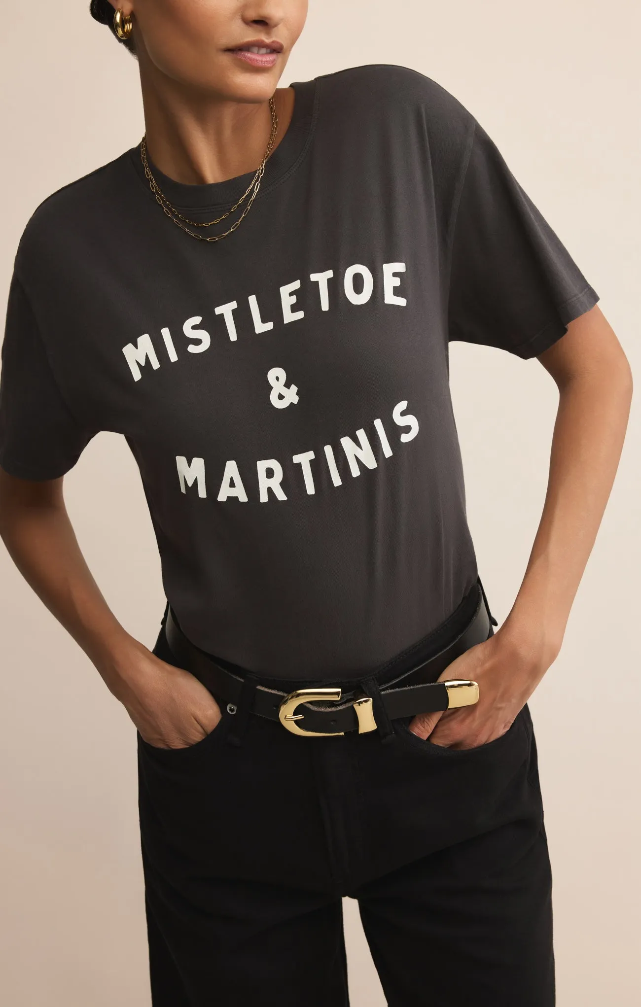 Mistletoe Boyfriend Tee sold by Z Supply product image thumbnail 5