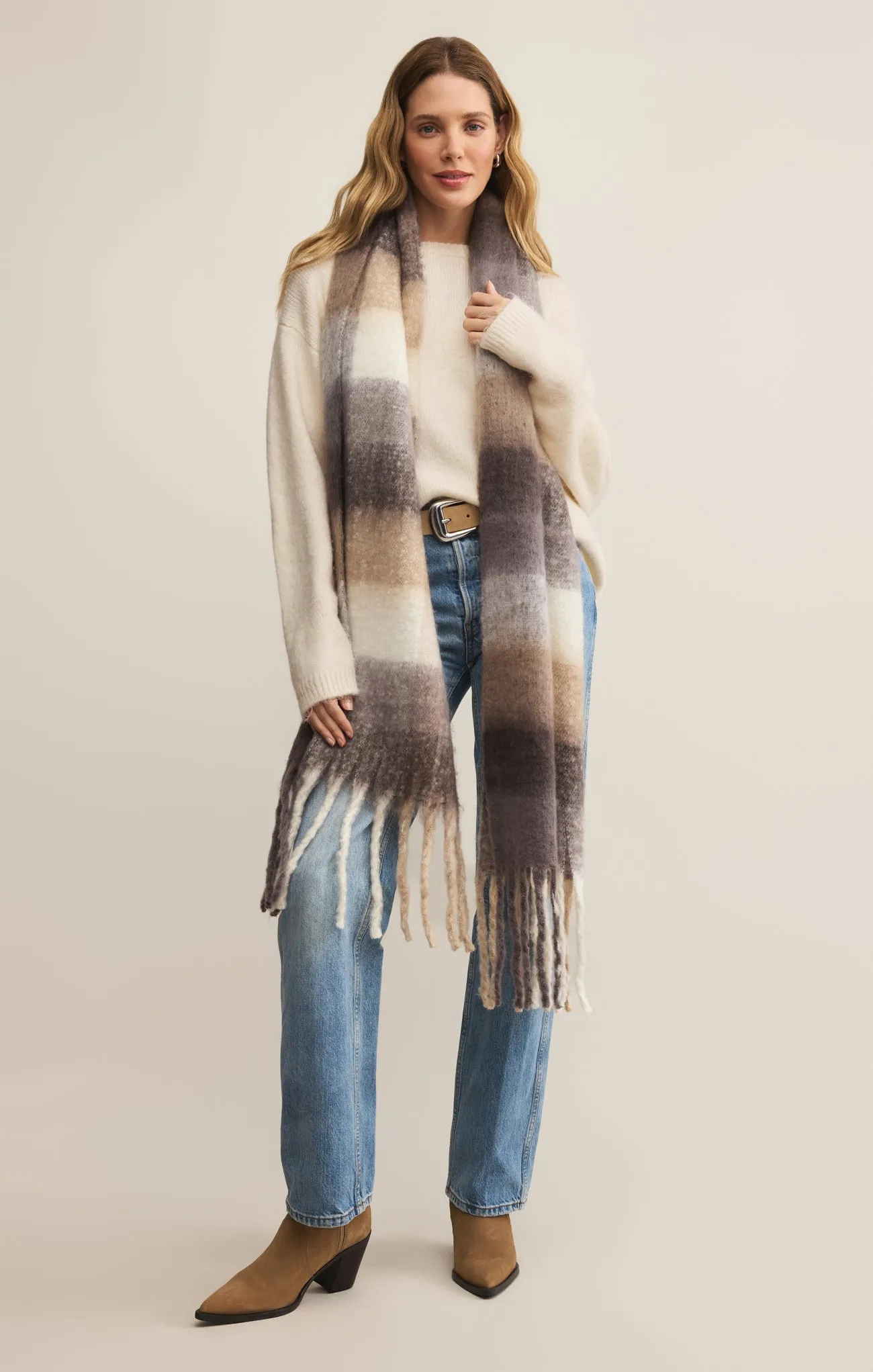 Plaid I Met You Scarf sold by Z Supply product image thumbnail 2
