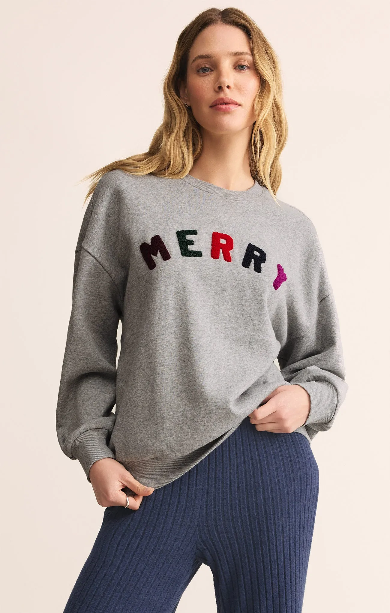 Merry Sunday Sweatshirt sold by Z Supply product image thumbnail 3