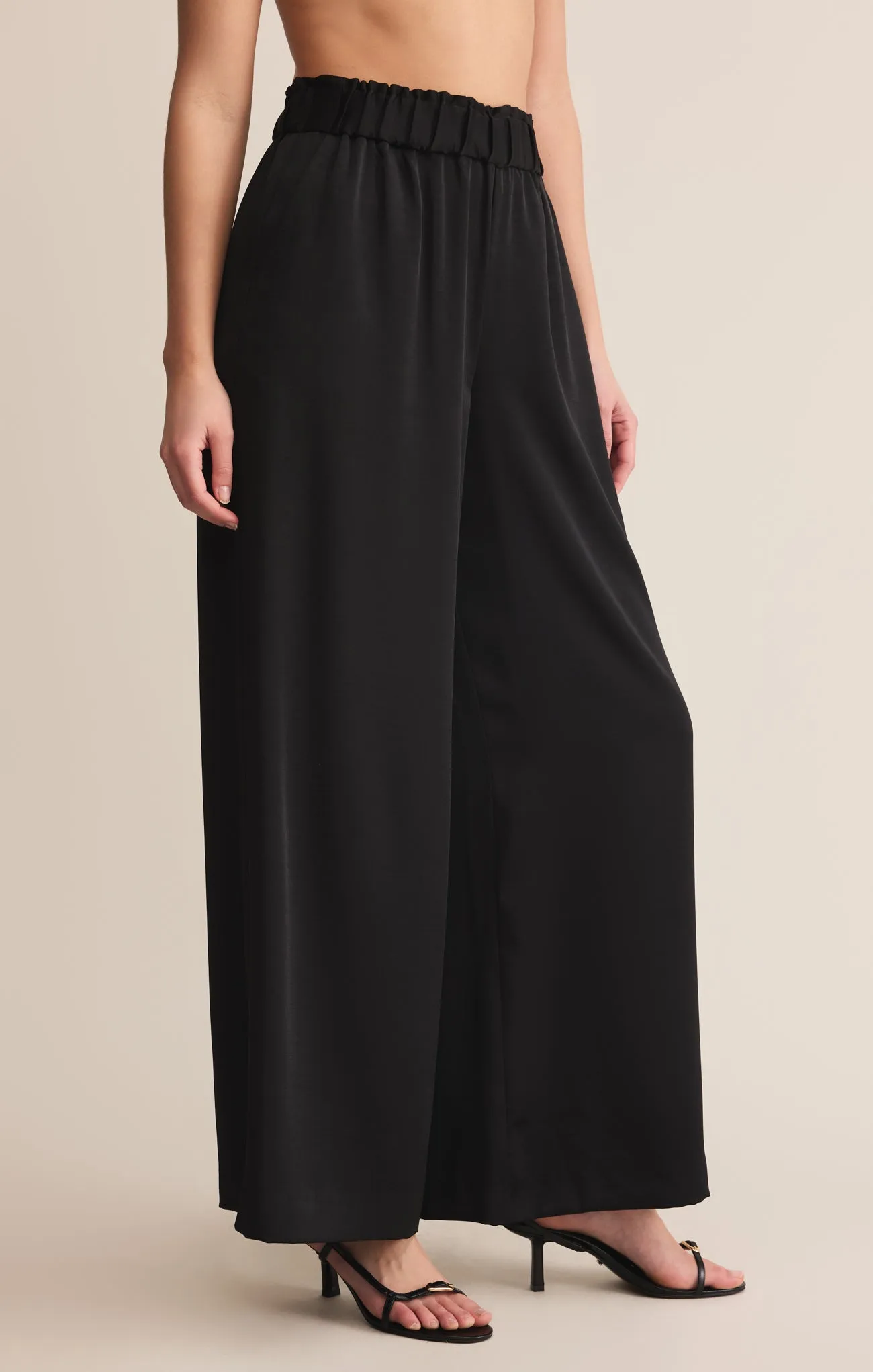 Isolde Wide Leg Satin Pant sold by Z Supply product image thumbnail 3