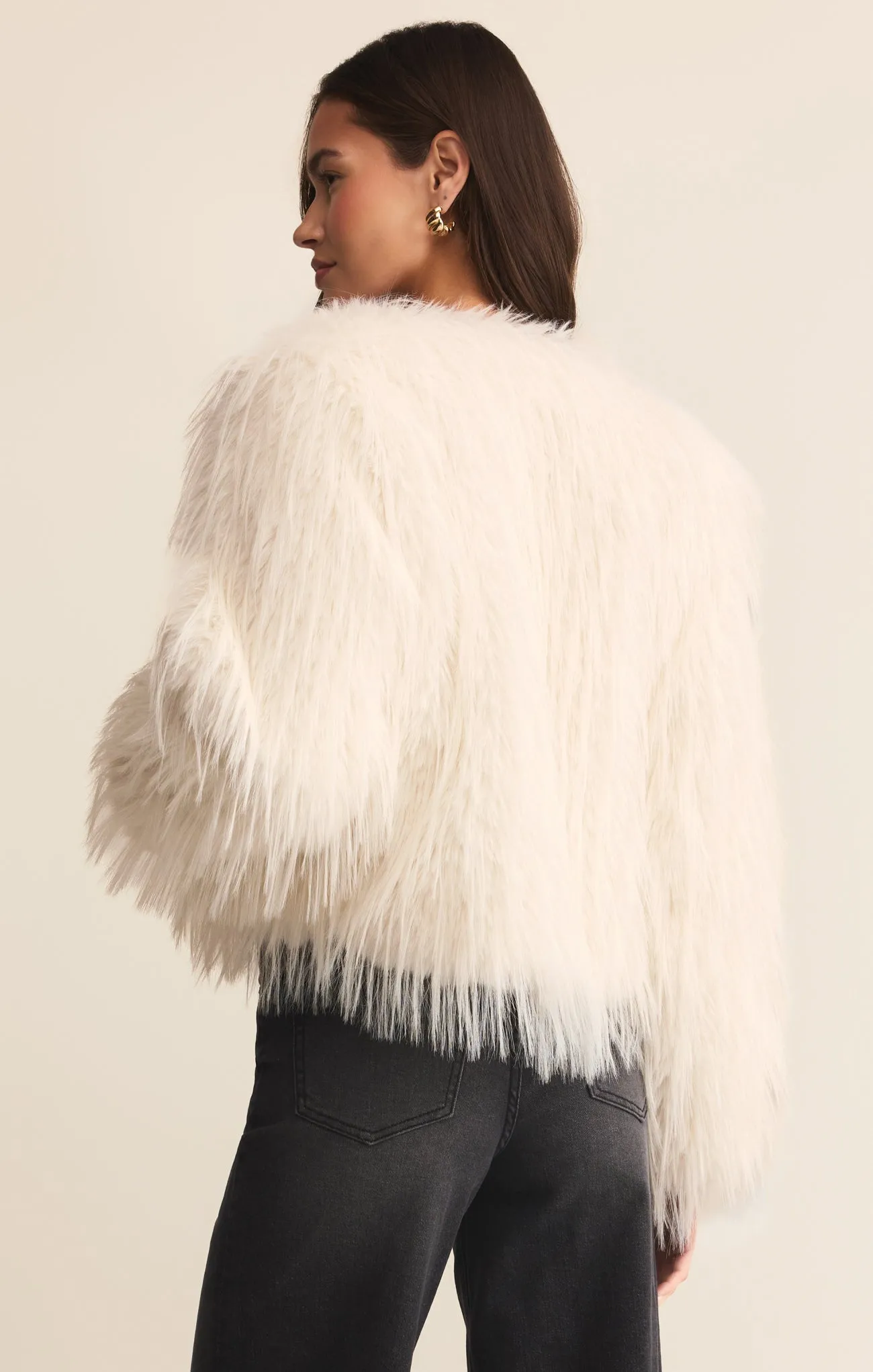 Cyndi Faux Fur Crop Jacket sold by Z Supply product image thumbnail 3