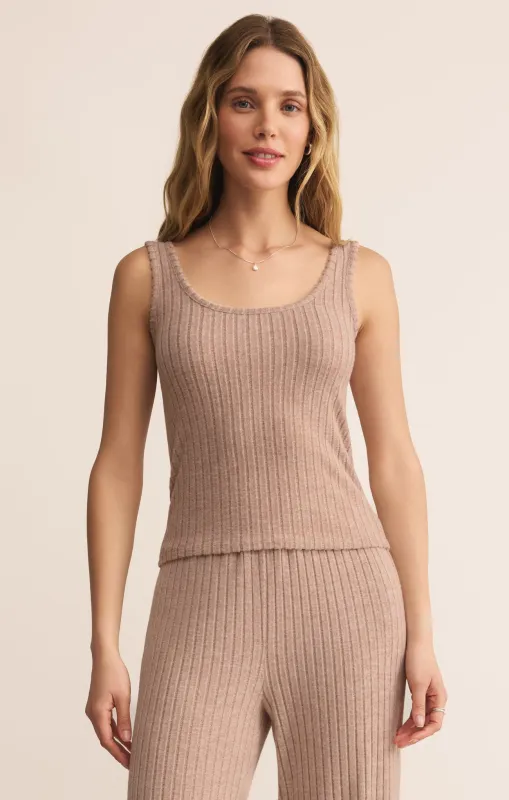 Double Scoop Silky Rib Tank sold by Z Supply