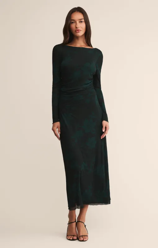 Spellbound Mesh Floral Midi Dress sold by Z Supply