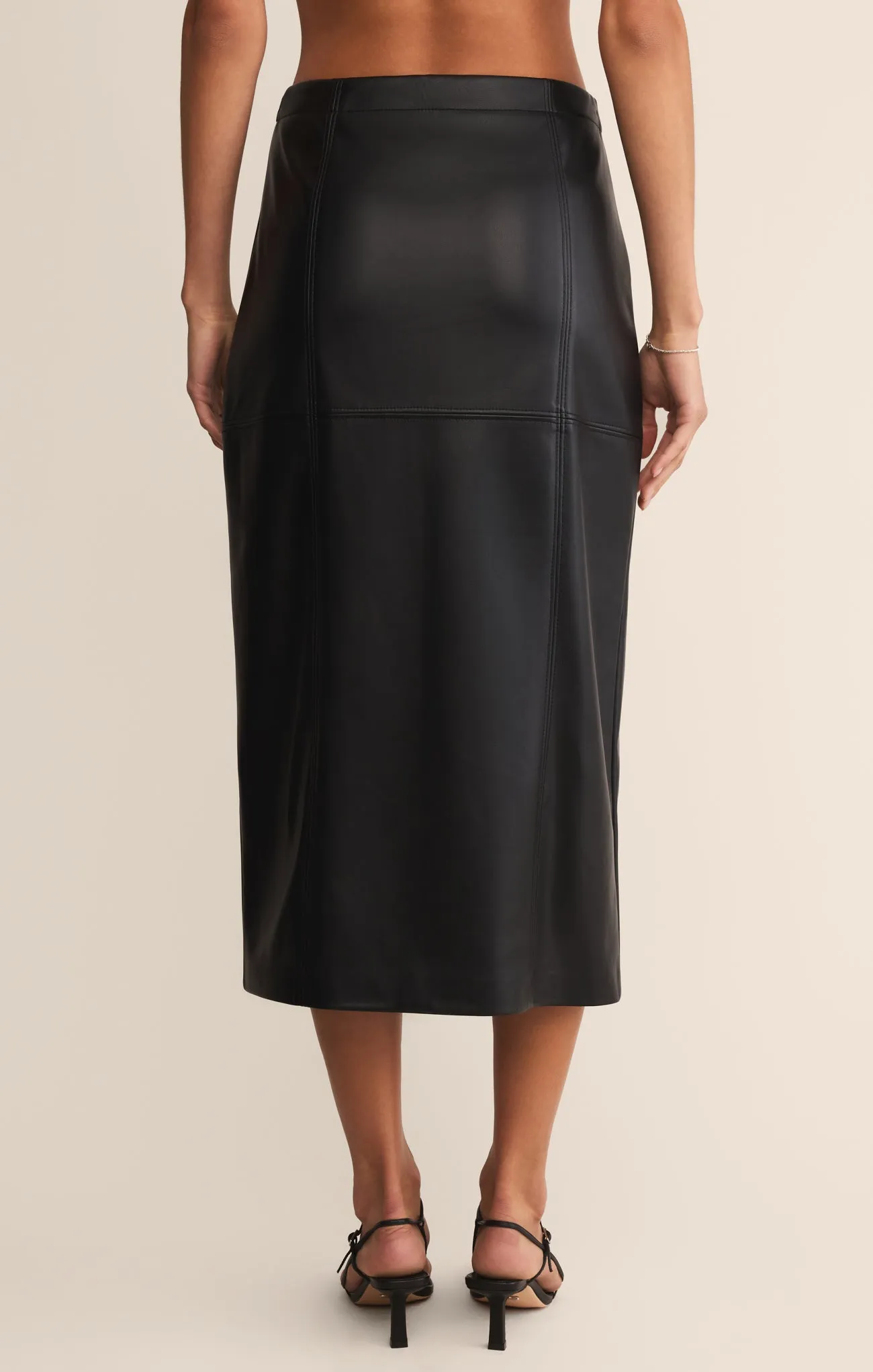 Reine Faux Leather Midi Skirt sold by Z Supply product image thumbnail 2