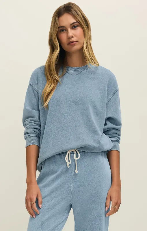 Boyfriend Knit Denim Sweatshirt sold by Z Supply