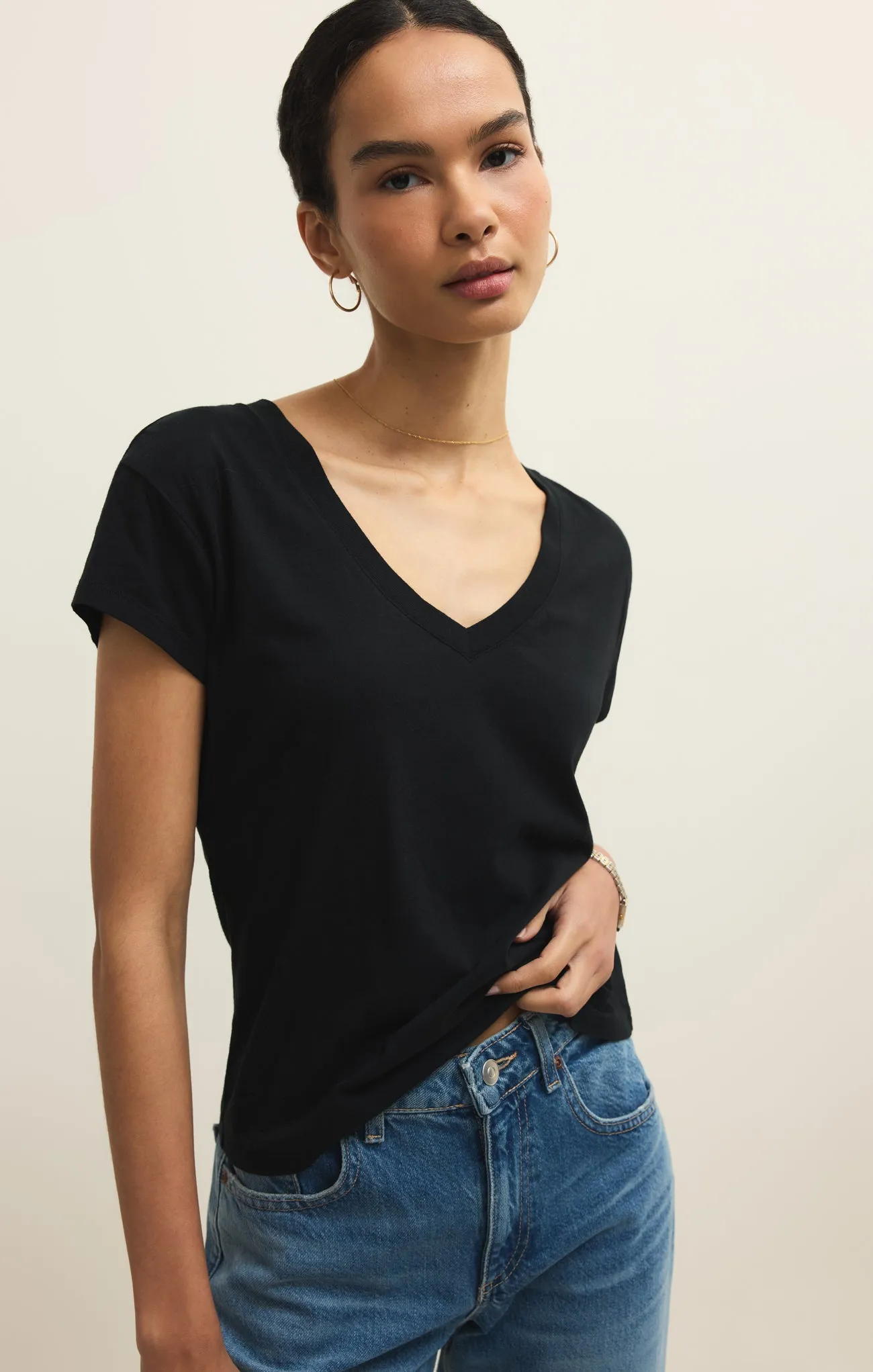 Modern Jersey V-Neck Tee sold by Z Supply product image thumbnail 3