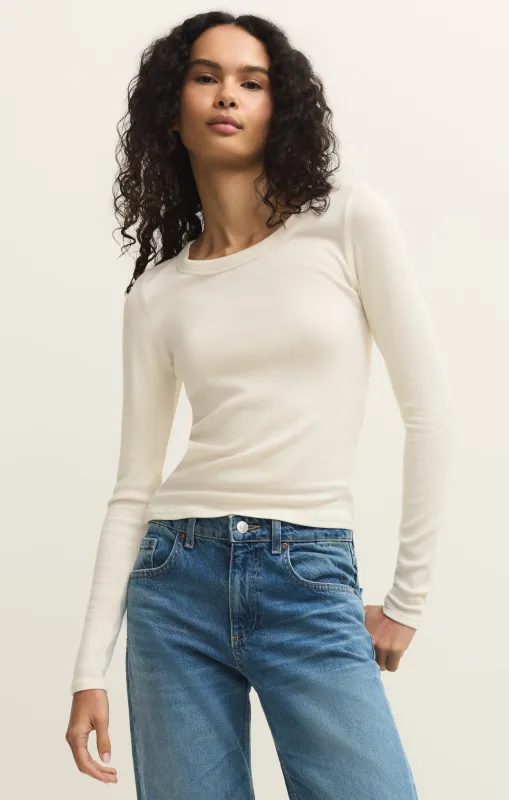 Renae Slub Rib Long Sleeve Top sold by Z Supply