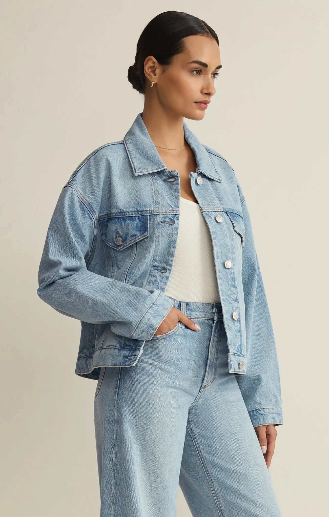 Dani Denim Trucker Jacket sold by Z Supply product image thumbnail 3