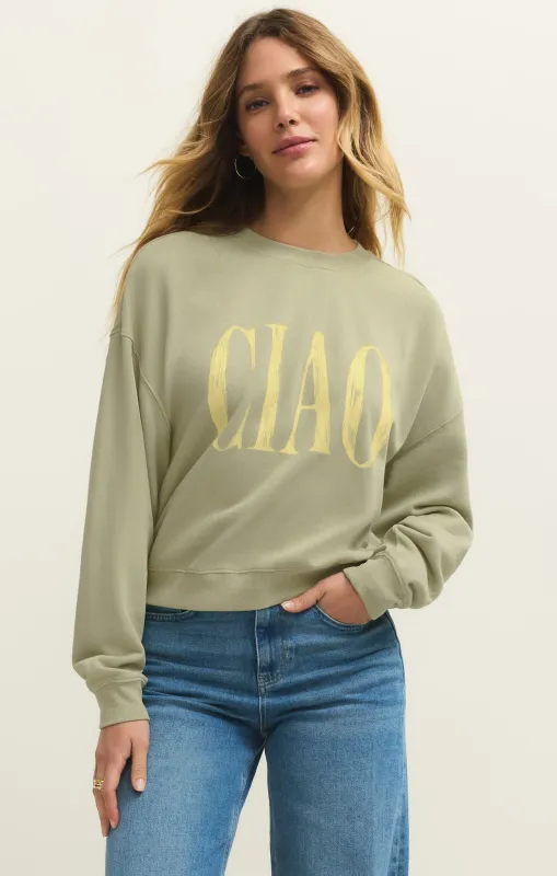 Ciao First Date Sweatshirt sold by Z Supply