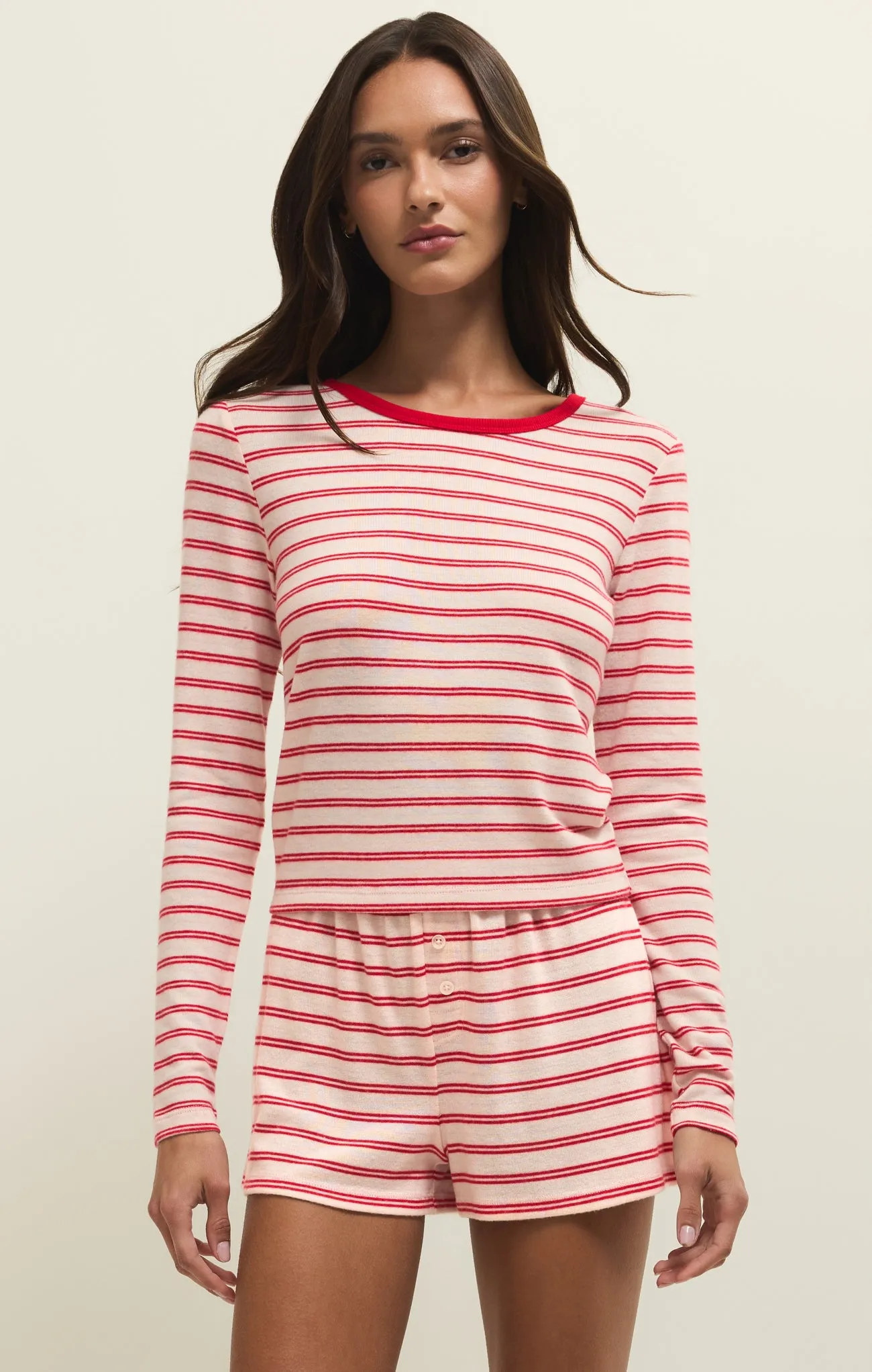 Night In Stripes Long Sleeve Top sold by Z Supply product image thumbnail 2