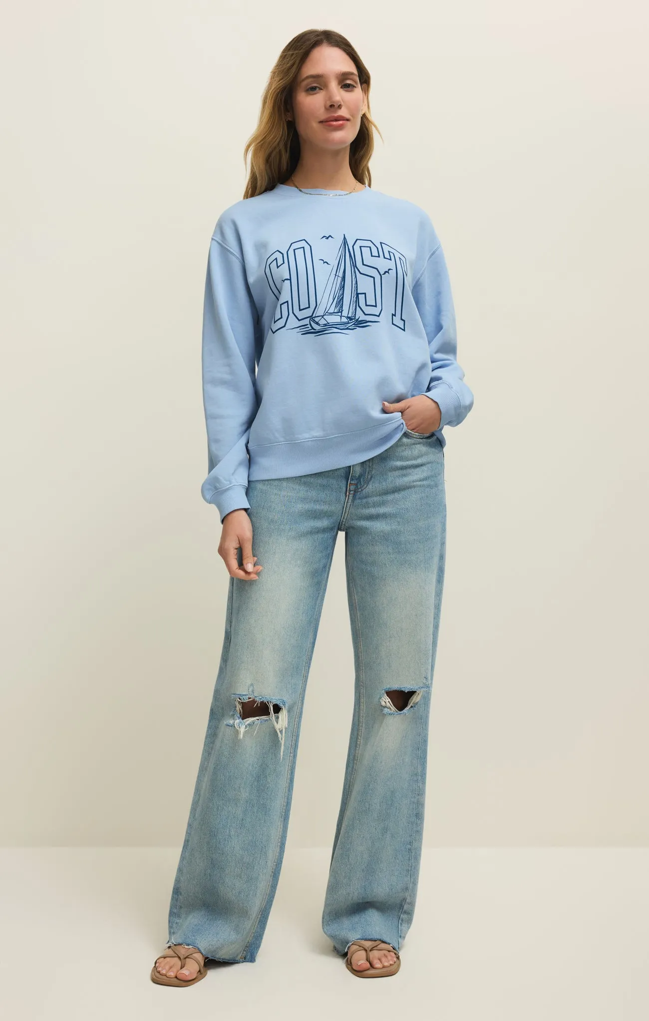 Coast Boyfriend Sweatshirt sold by Z Supply product image thumbnail 4