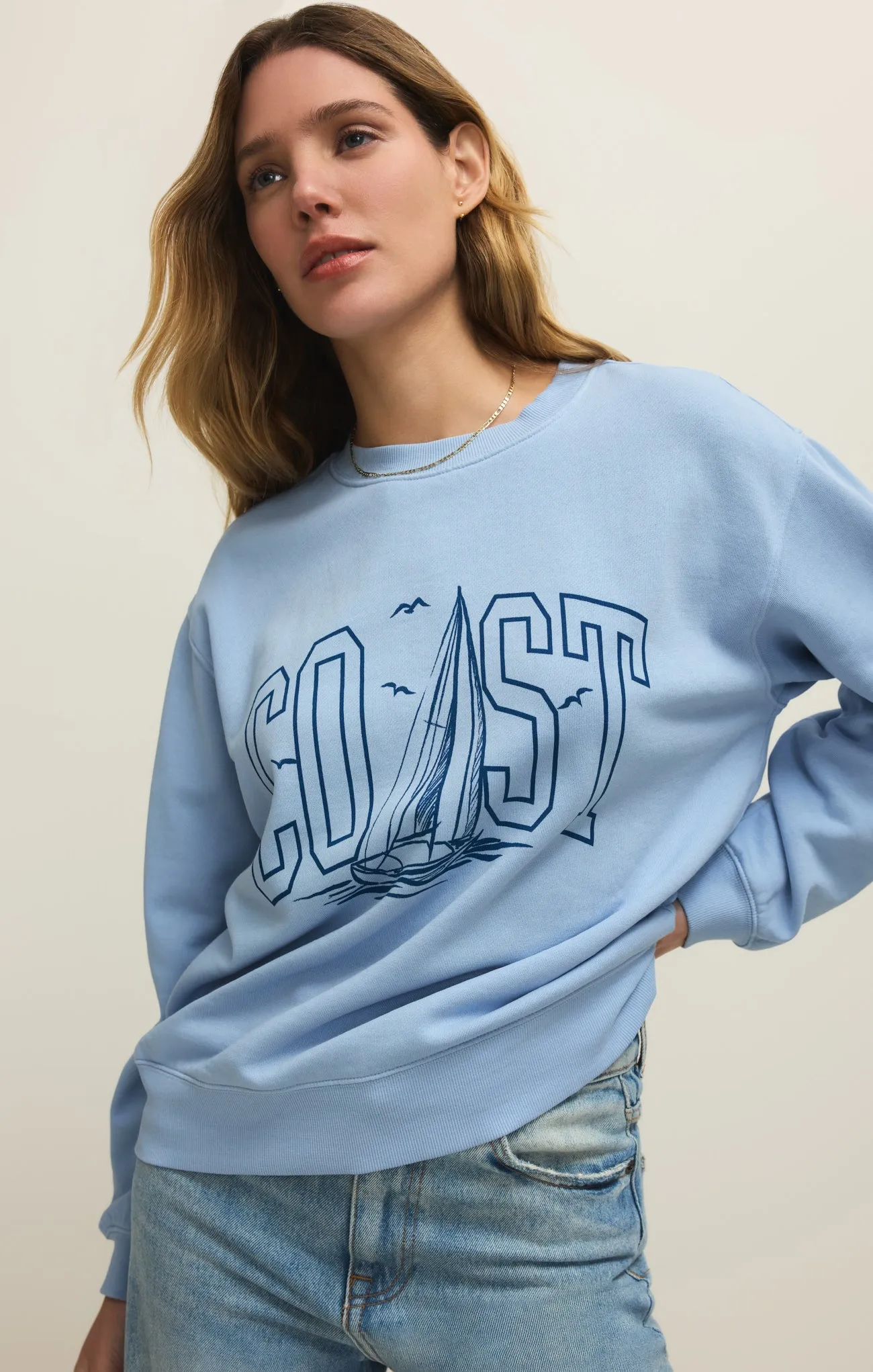 Coast Boyfriend Sweatshirt sold by Z Supply product image thumbnail 3