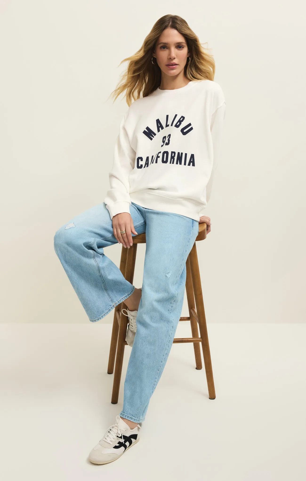 Malibu Boyfriend Sweatshirt sold by Z Supply product image thumbnail 4