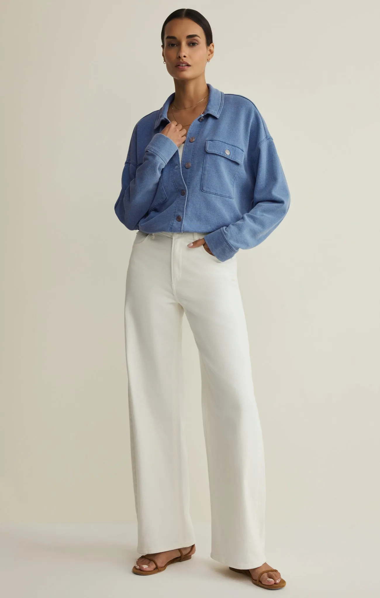 Venus Knit Denim Jacket sold by Z Supply product image thumbnail 2