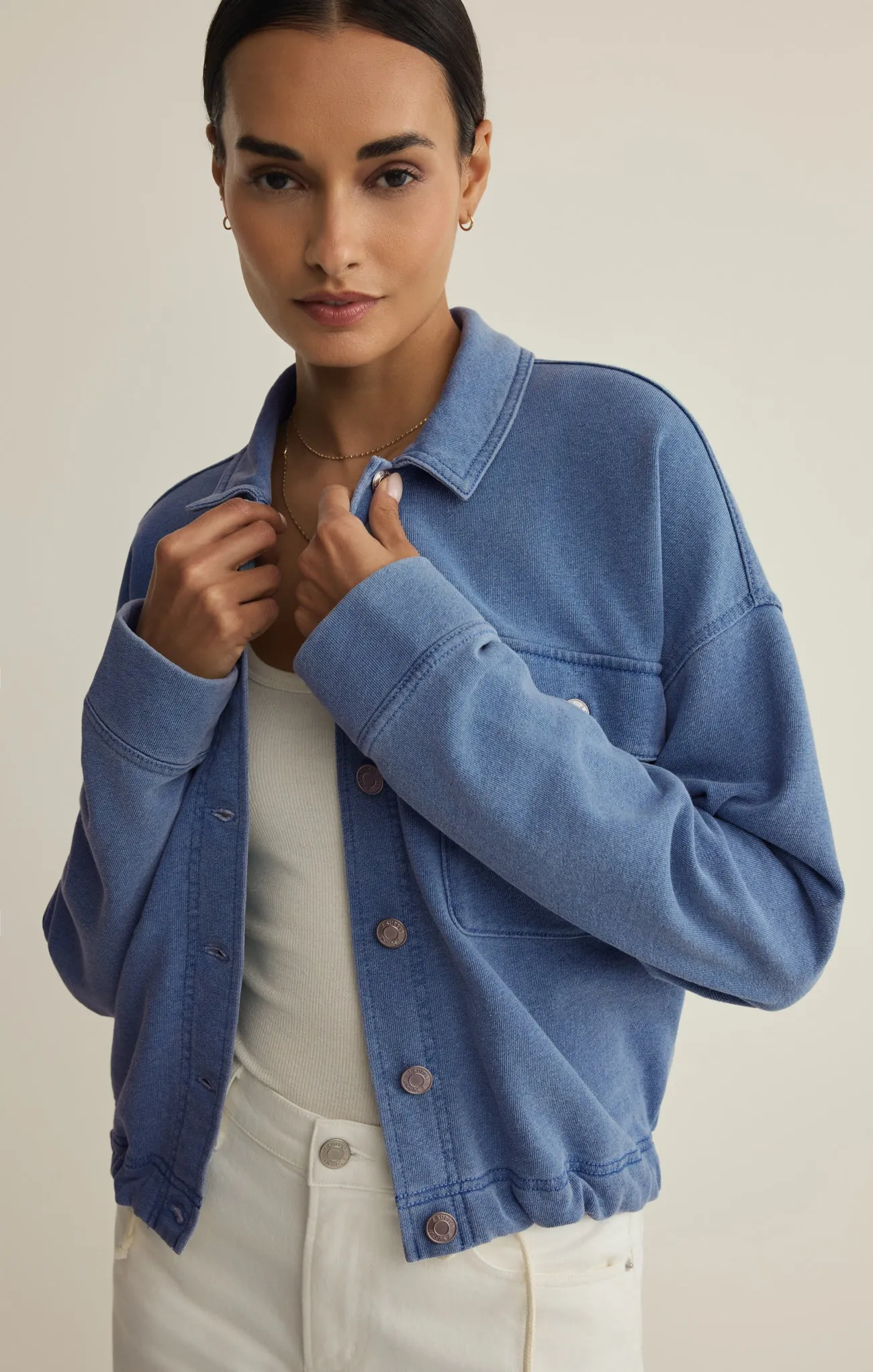 Venus Knit Denim Jacket sold by Z Supply product image thumbnail 5