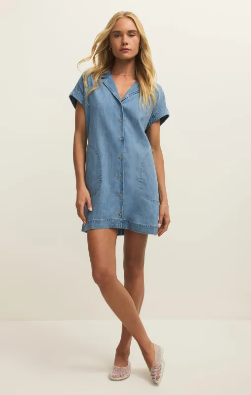 Napa Lightweight Denim Mini Dress sold by Z Supply