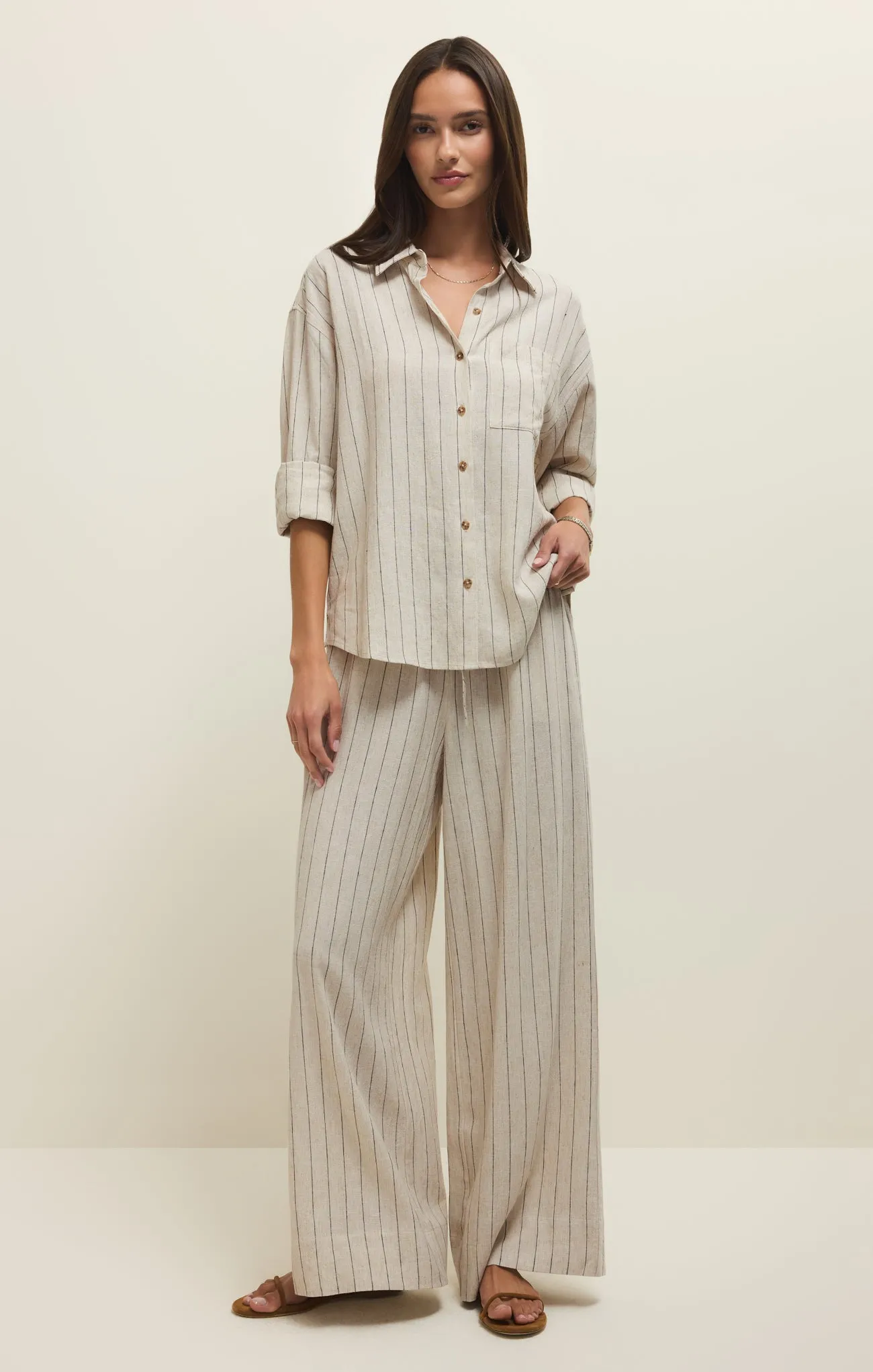 Alfie Striped Linen Button Up sold by Z Supply product image thumbnail 2