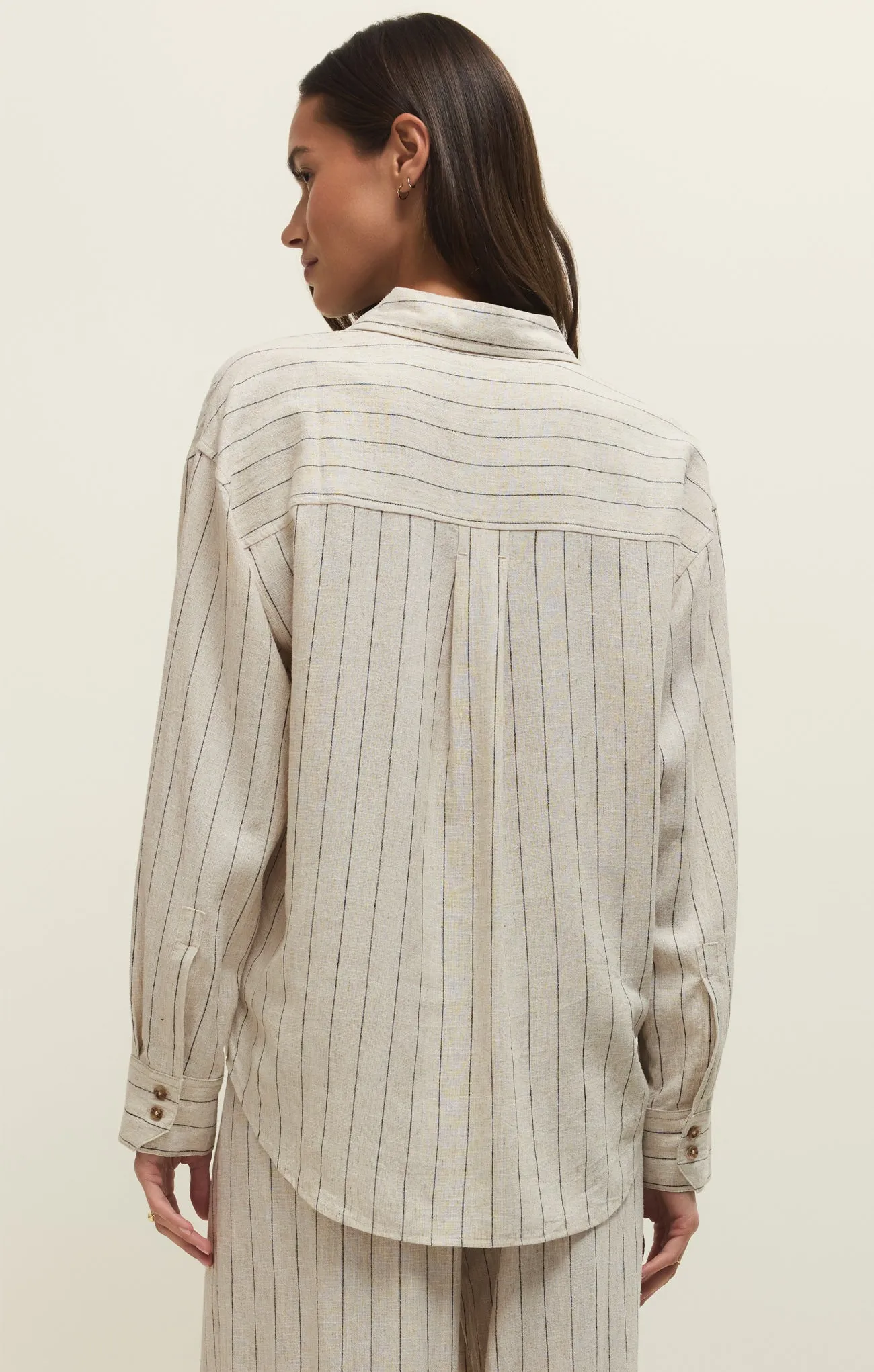 Alfie Striped Linen Button Up sold by Z Supply product image thumbnail 3