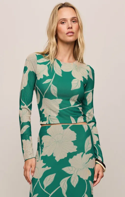 Taysha Bloom Floral Mesh Top sold by Z Supply