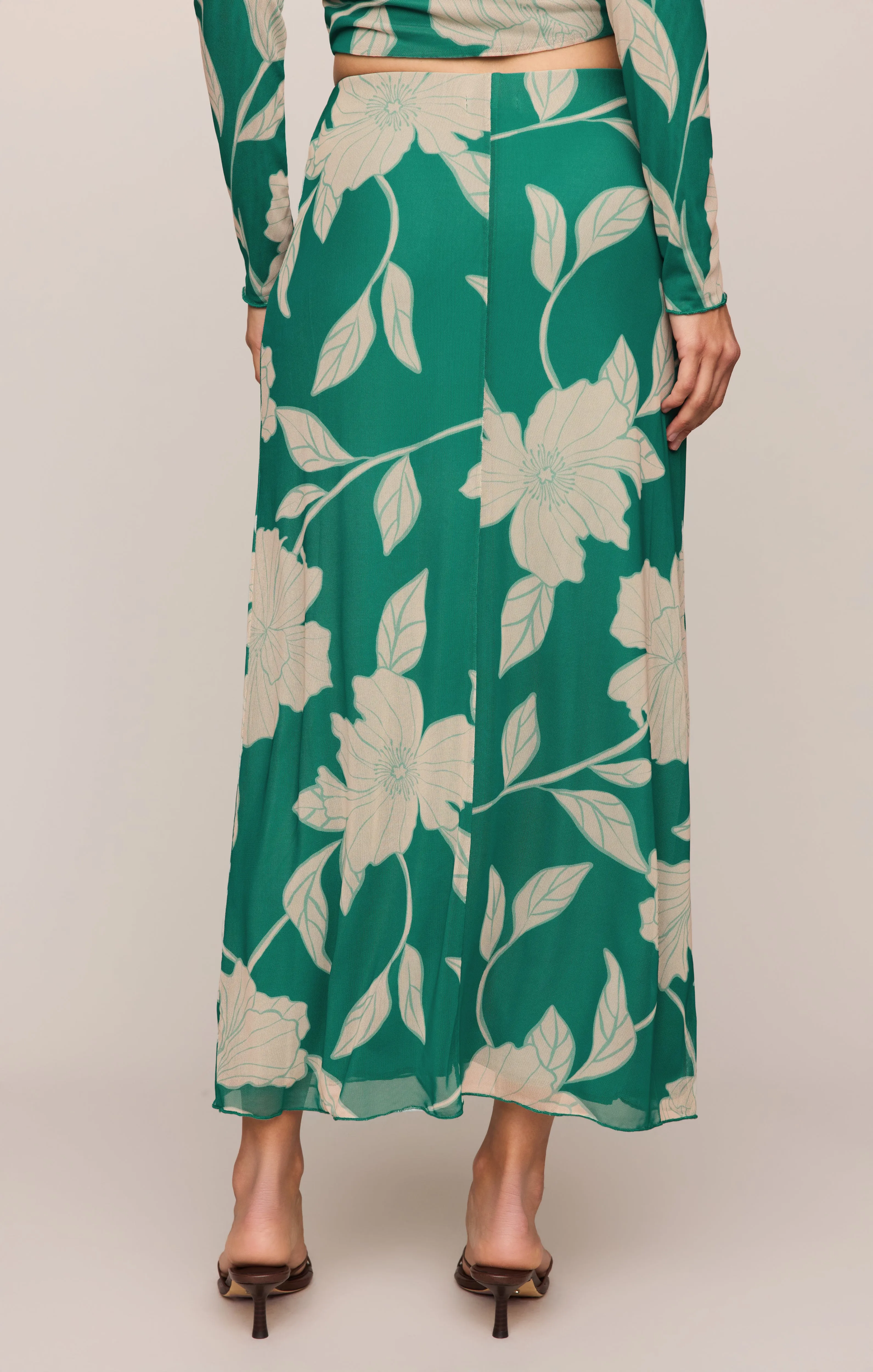 Eda Bloom Floral Mesh Maxi Skirt sold by Z Supply product image thumbnail 2