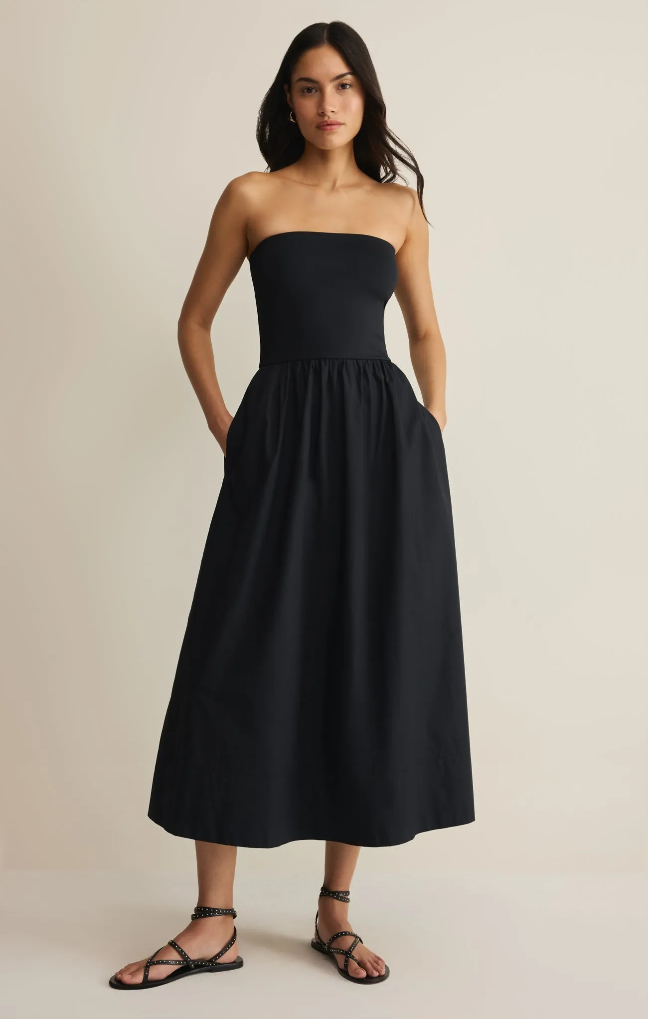 Sunsought Strapless Midi Dress sold by Z Supply product image thumbnail 4