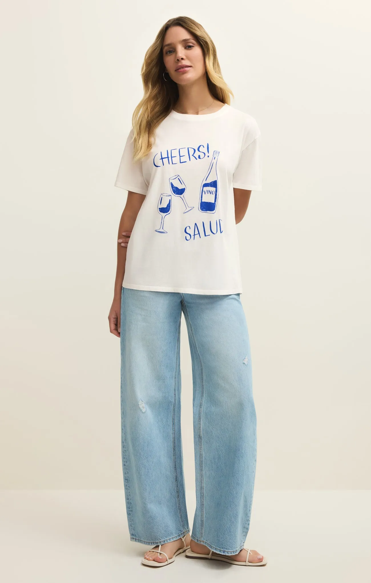 Salud Boyfriend Tee sold by Z Supply product image thumbnail 4