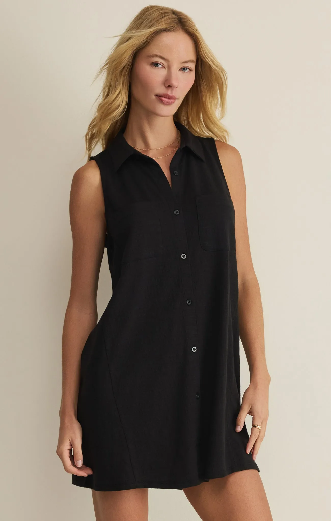 New Light Textured Mini Dress sold by Z Supply product image thumbnail 3