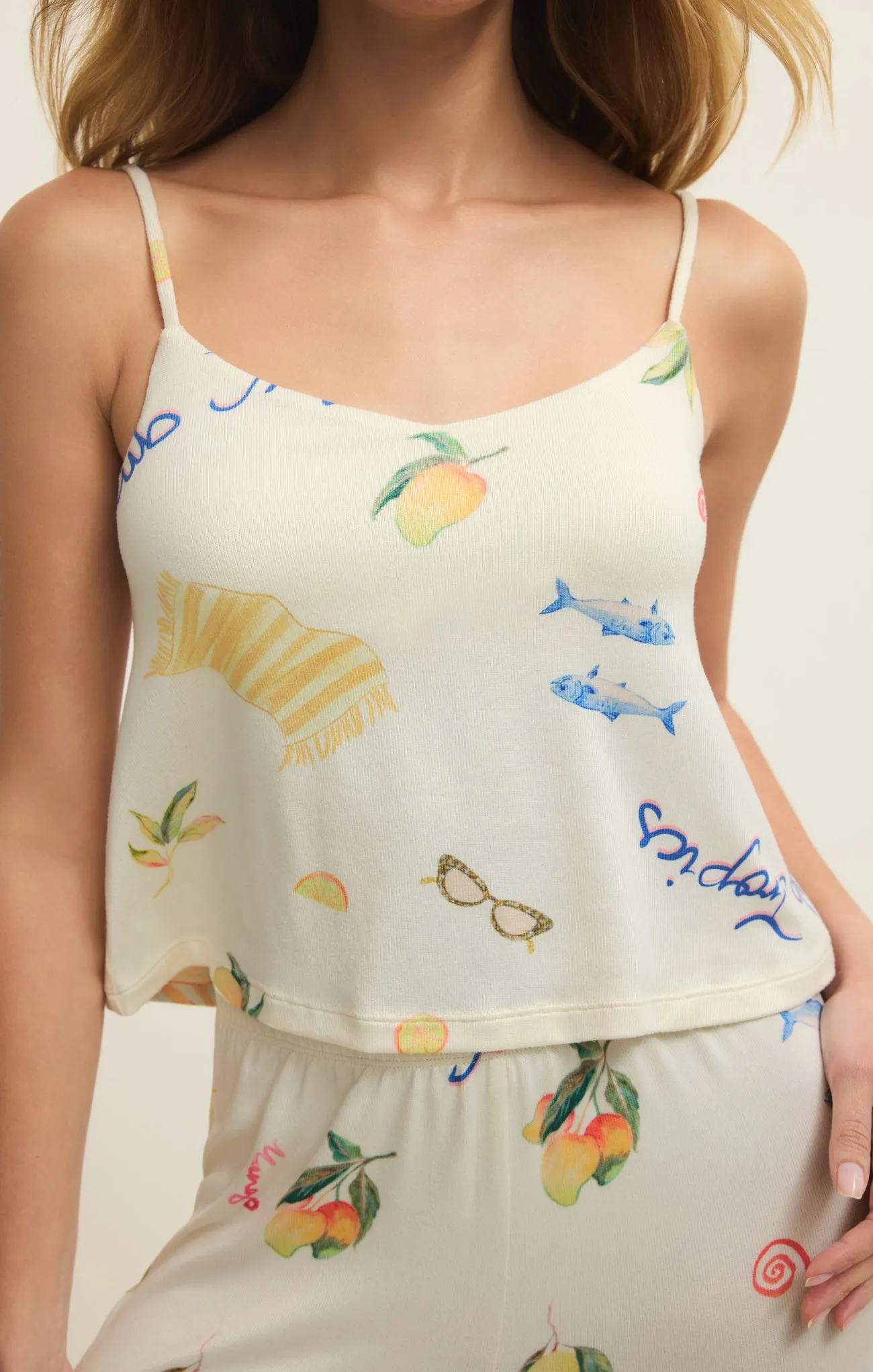 Marbella Cropped Silky Jersey Cami sold by Z Supply product image thumbnail 5