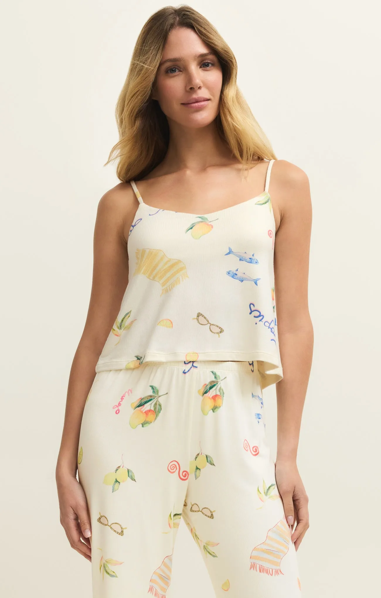 Marbella Cropped Silky Jersey Cami sold by Z Supply