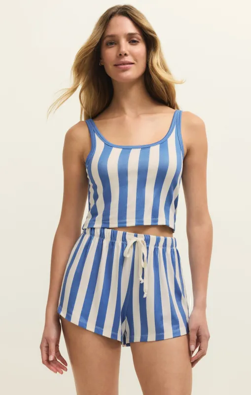 Beach Bar Cropped Stripe Tank sold by Z Supply