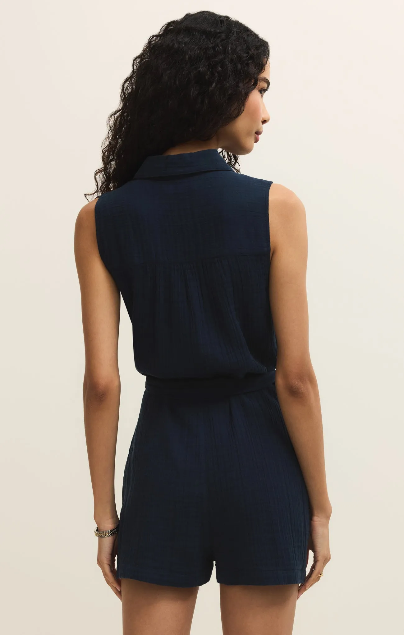 New Light Airy Gauze Romper sold by Z Supply product image thumbnail 3