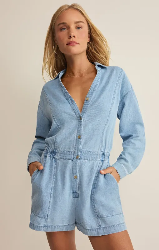 Sully Chambray Romper sold by Z Supply