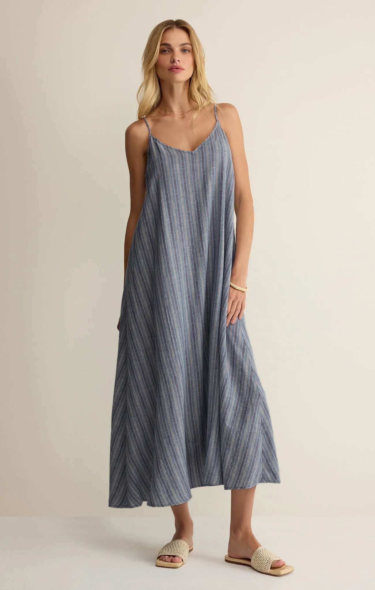 Sandcomber Striped Linen Midi Dress sold by Z Supply product image thumbnail 2