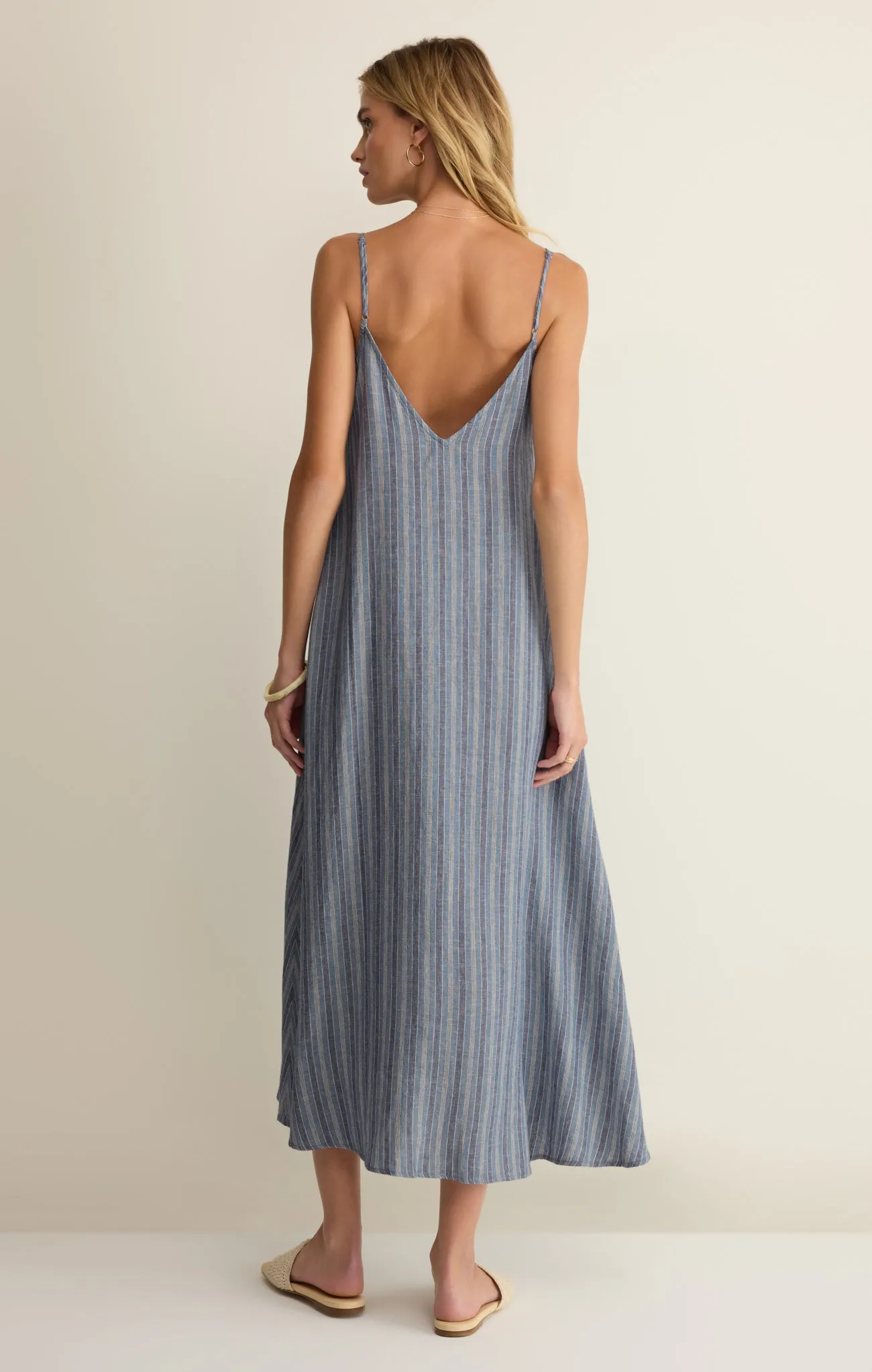Sandcomber Striped Linen Midi Dress sold by Z Supply product image thumbnail 3