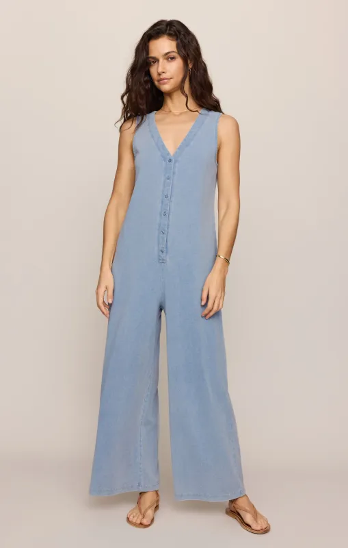 Solace Jersey Denim Jumpsuit made by Z Supply
