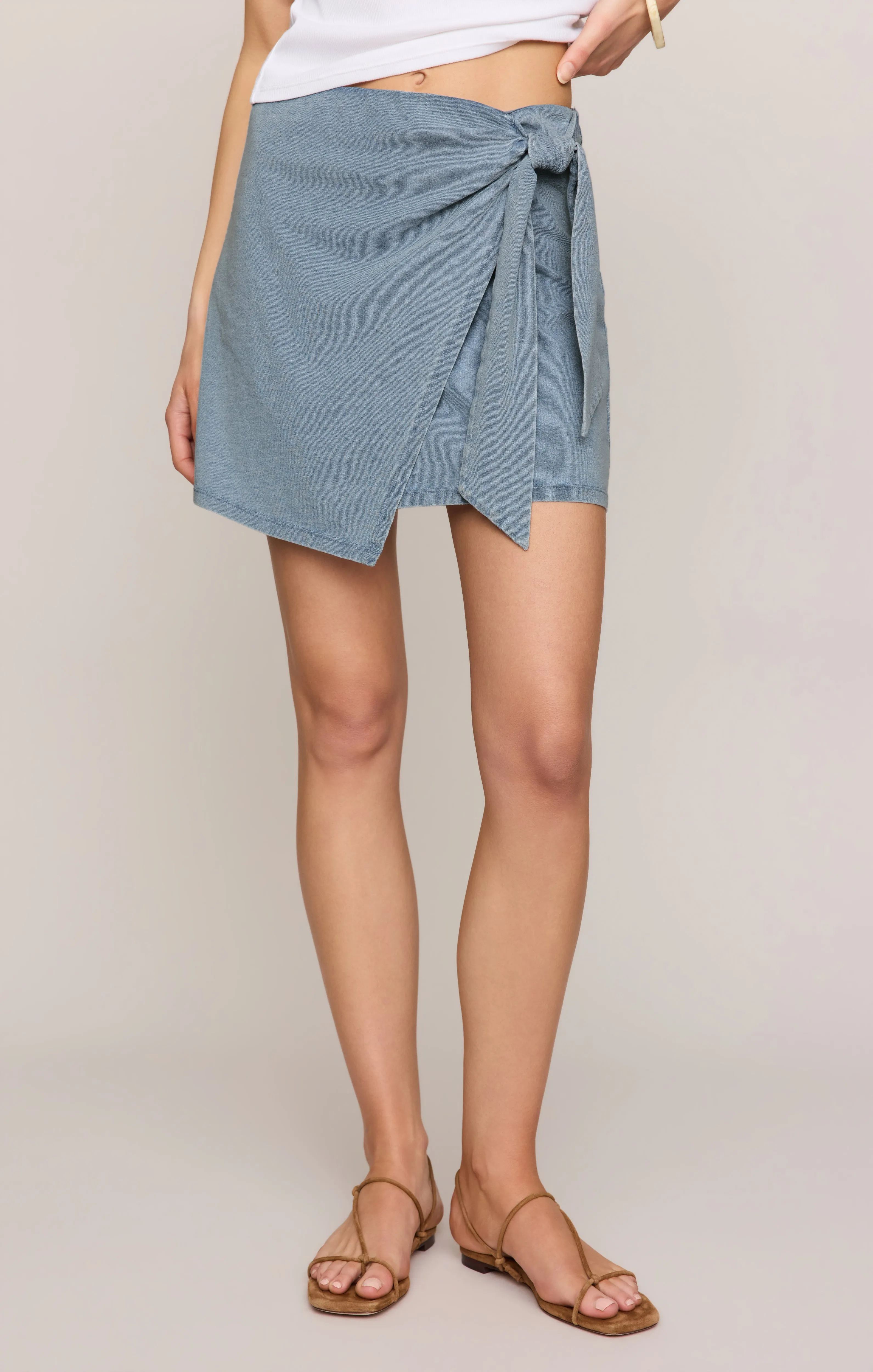 Sora Jersey Denim Mini Skirt sold by Z Supply product image thumbnail 2