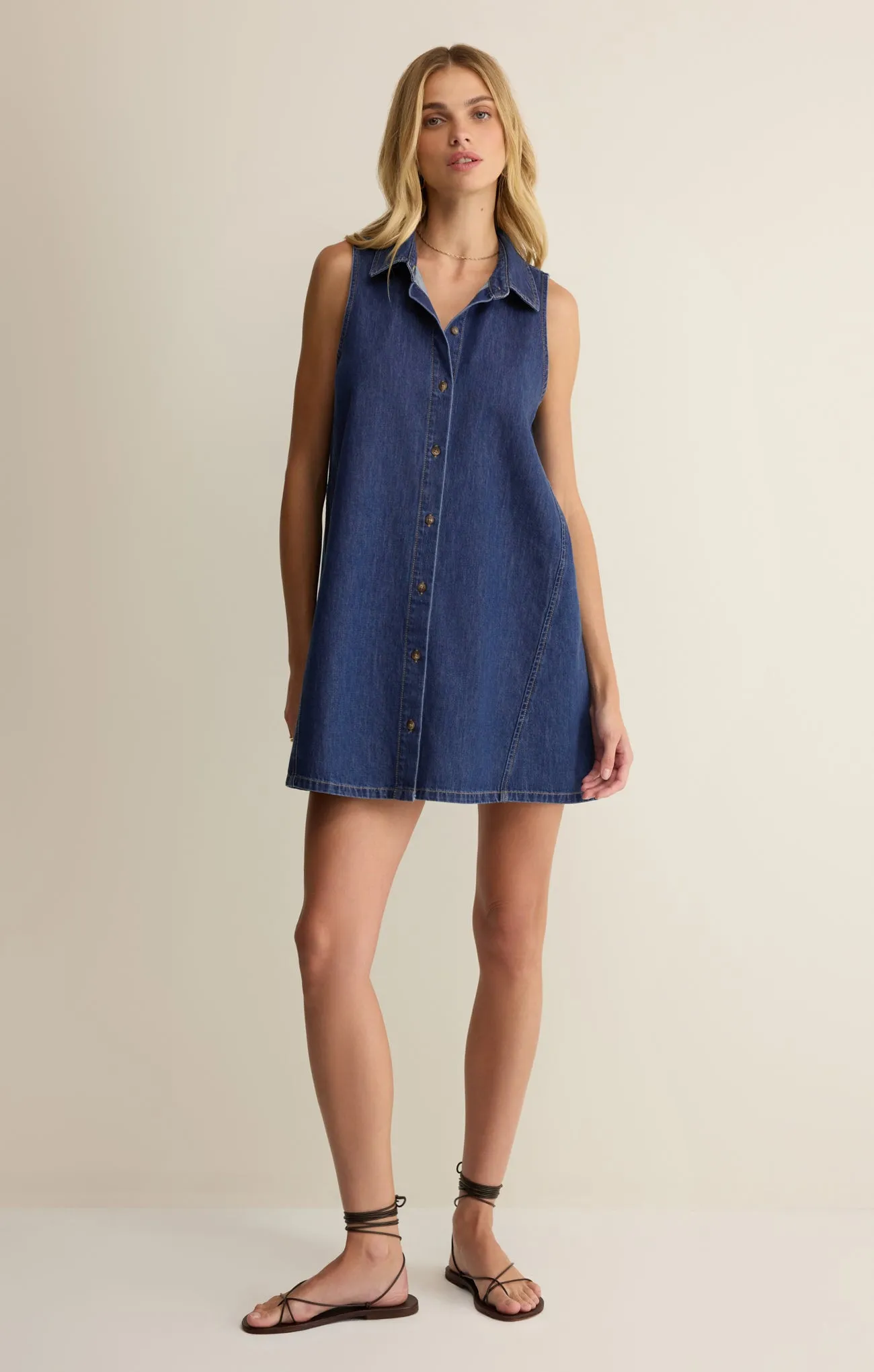 New Light Denim Mini Dress sold by Z Supply product image thumbnail 4