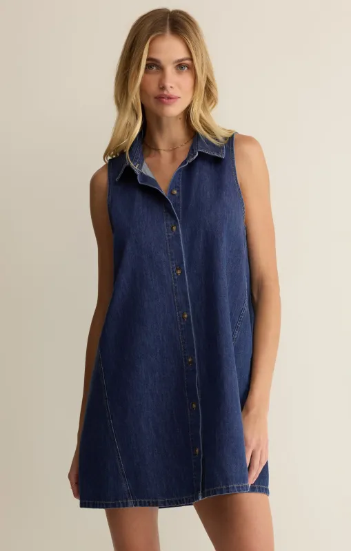 New Light Denim Mini Dress made by Z Supply