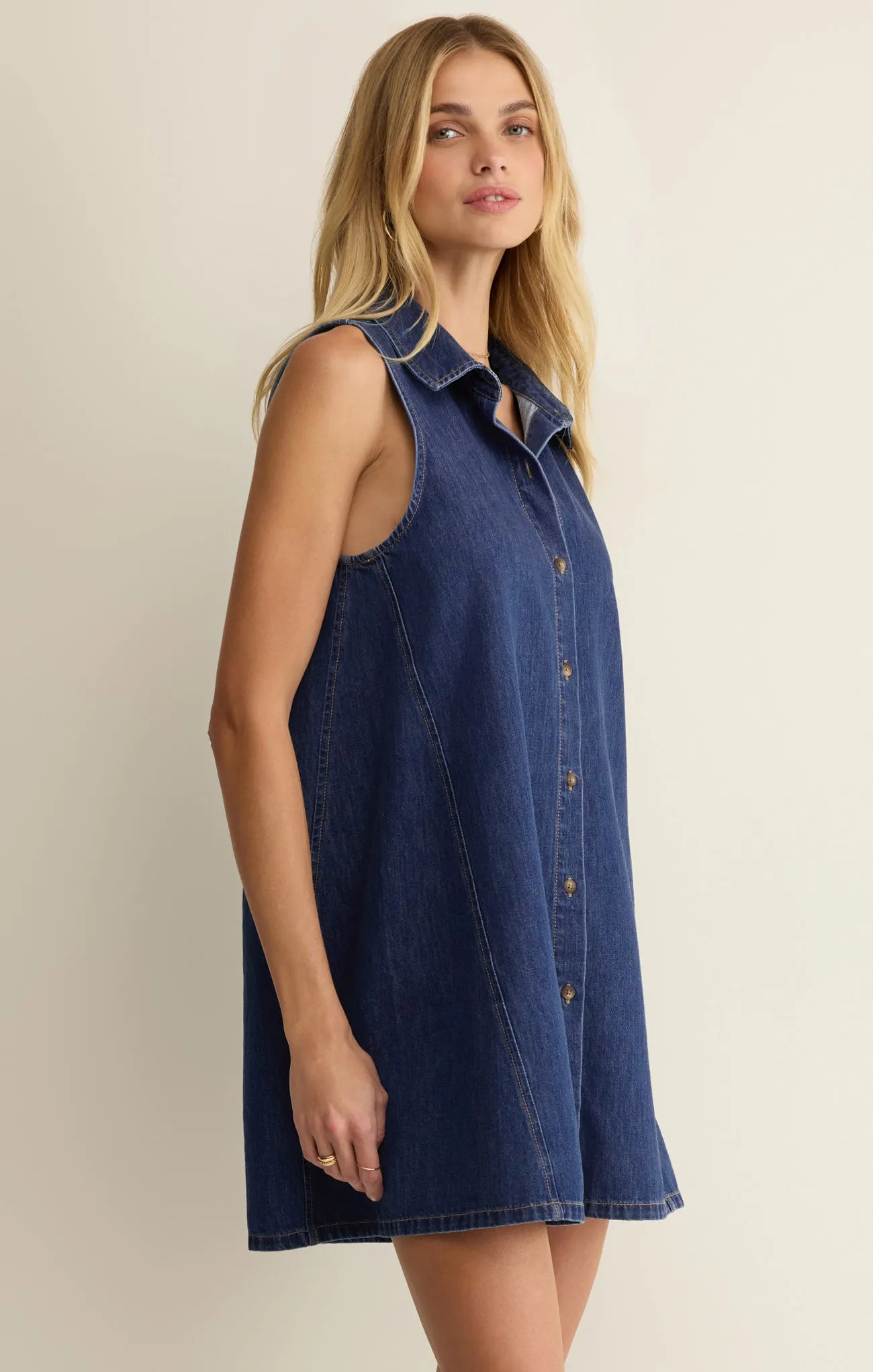 New Light Denim Mini Dress sold by Z Supply product image thumbnail 3