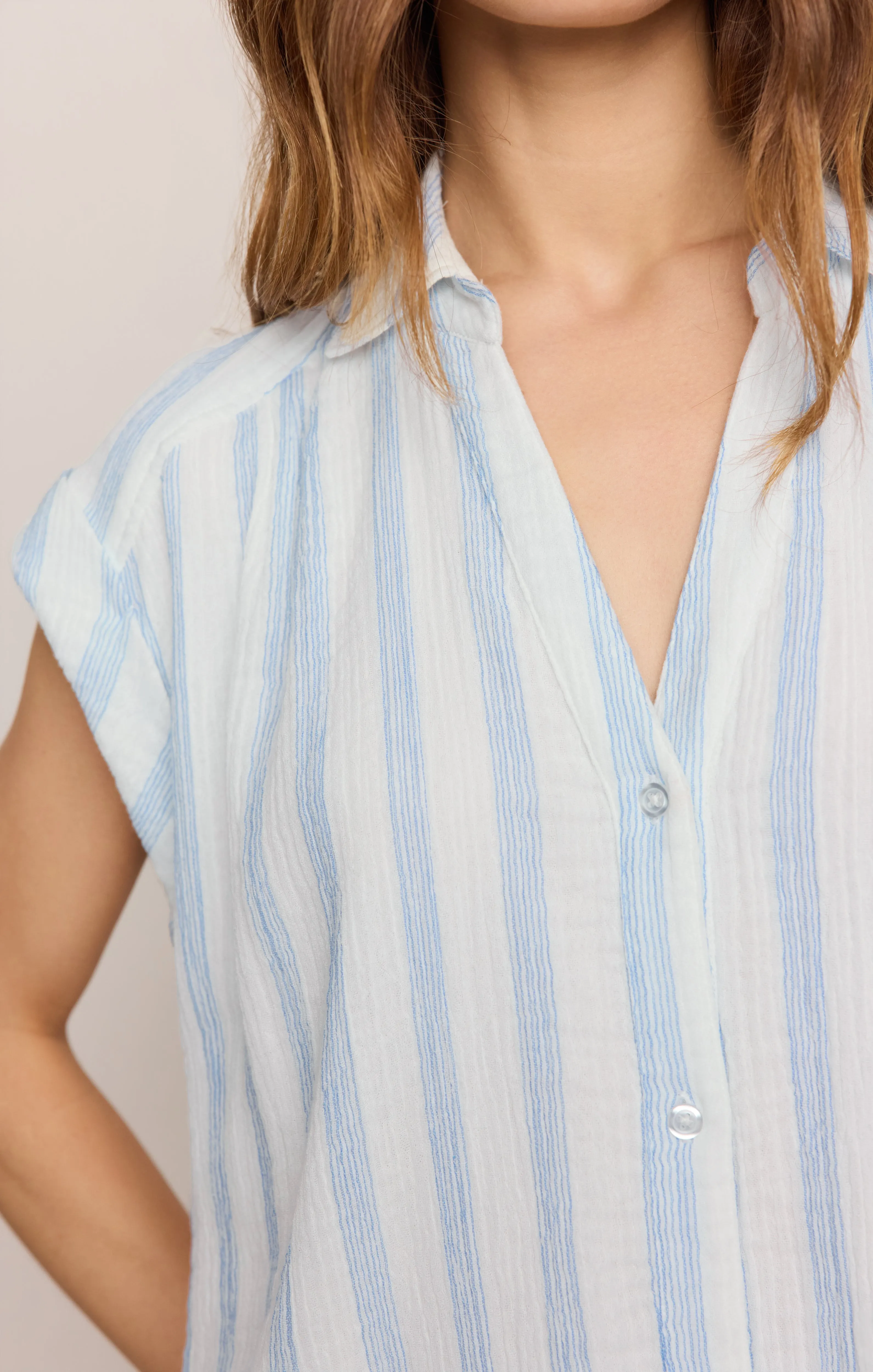 Shellbound Striped Gauze Dress sold by Z Supply product image thumbnail 5