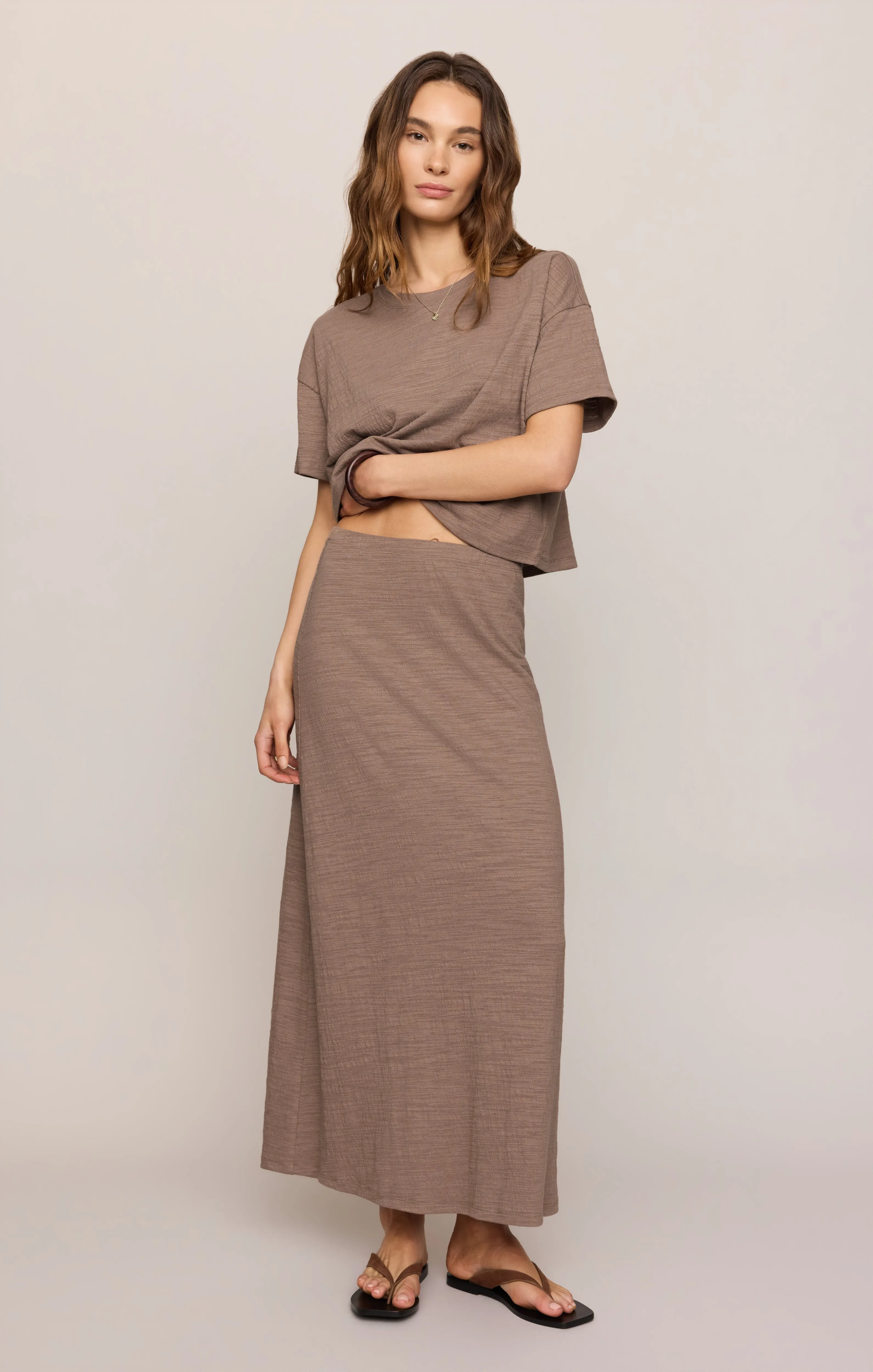 Sway Textured Cropped Tee sold by Z Supply product image thumbnail 5