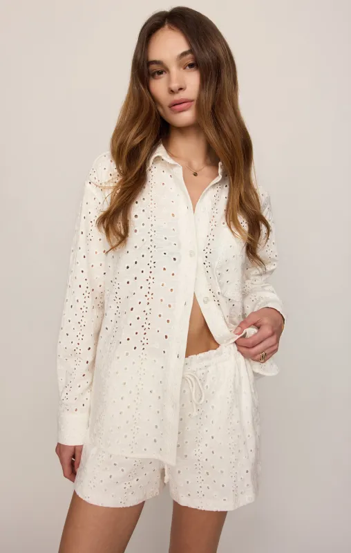 Elise Knit Eyelet Button Up made by Z Supply