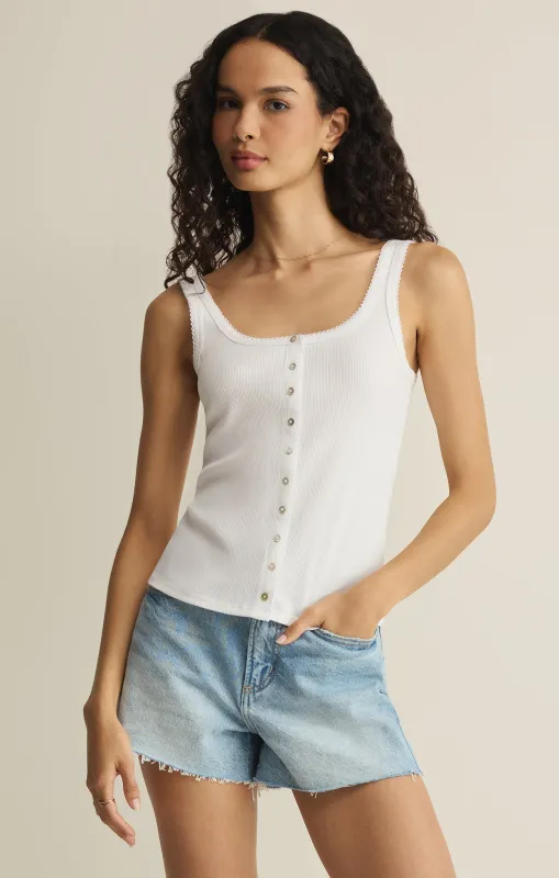 Niko Scallop Rib Tank Top made by Z Supply