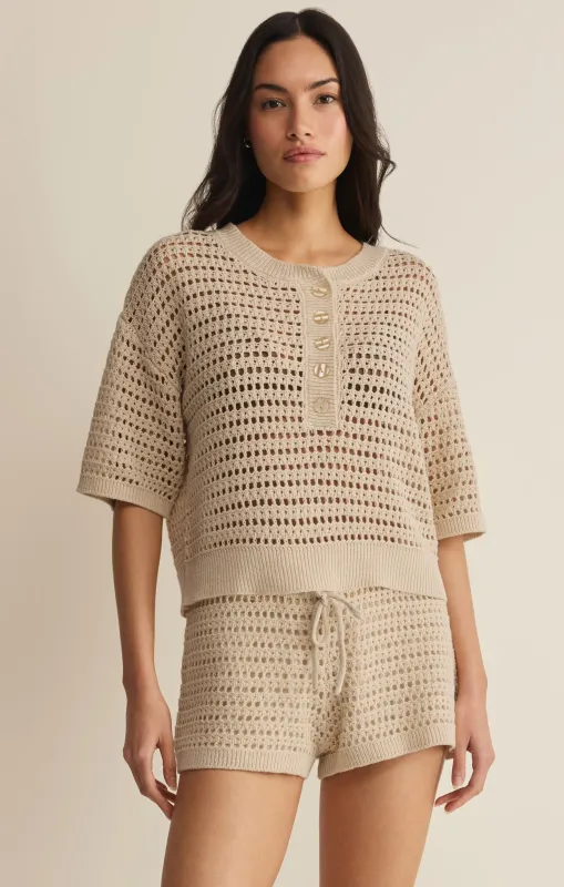 Kylo Henley Crochet Top made by Z Supply