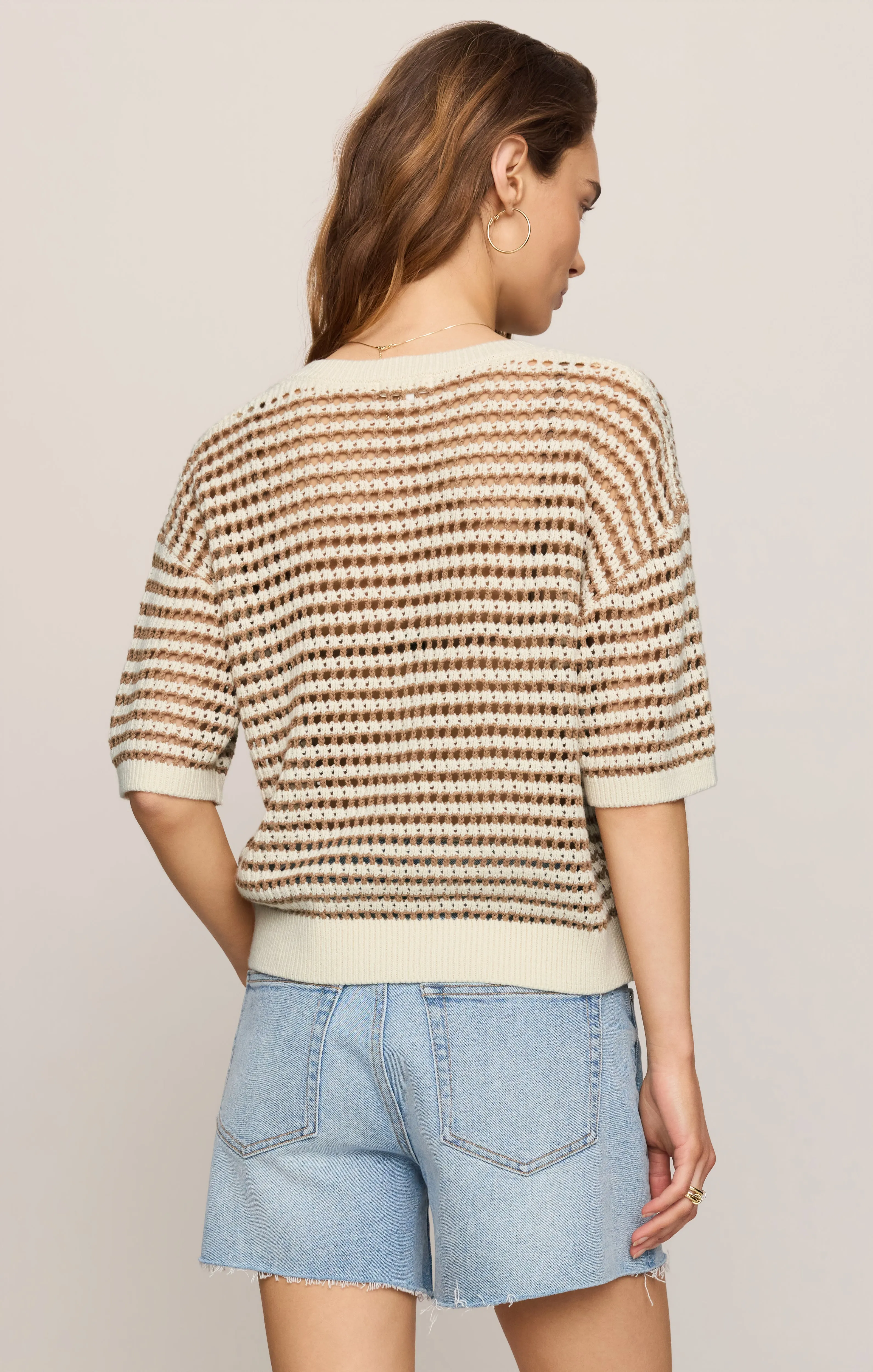 Kylo Striped Crochet Sweater sold by Z Supply product image thumbnail 3