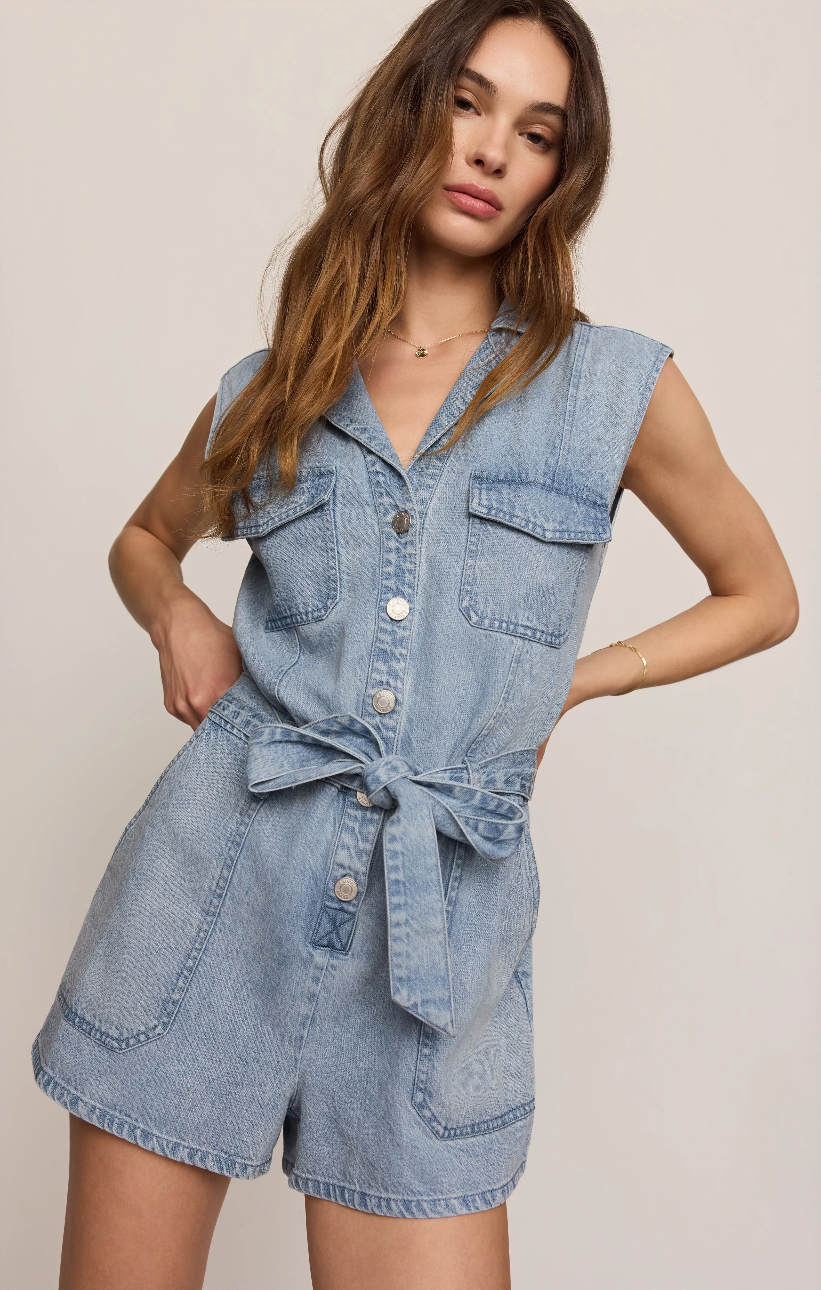 Dash Twill Romper sold by Z Supply product image thumbnail 3