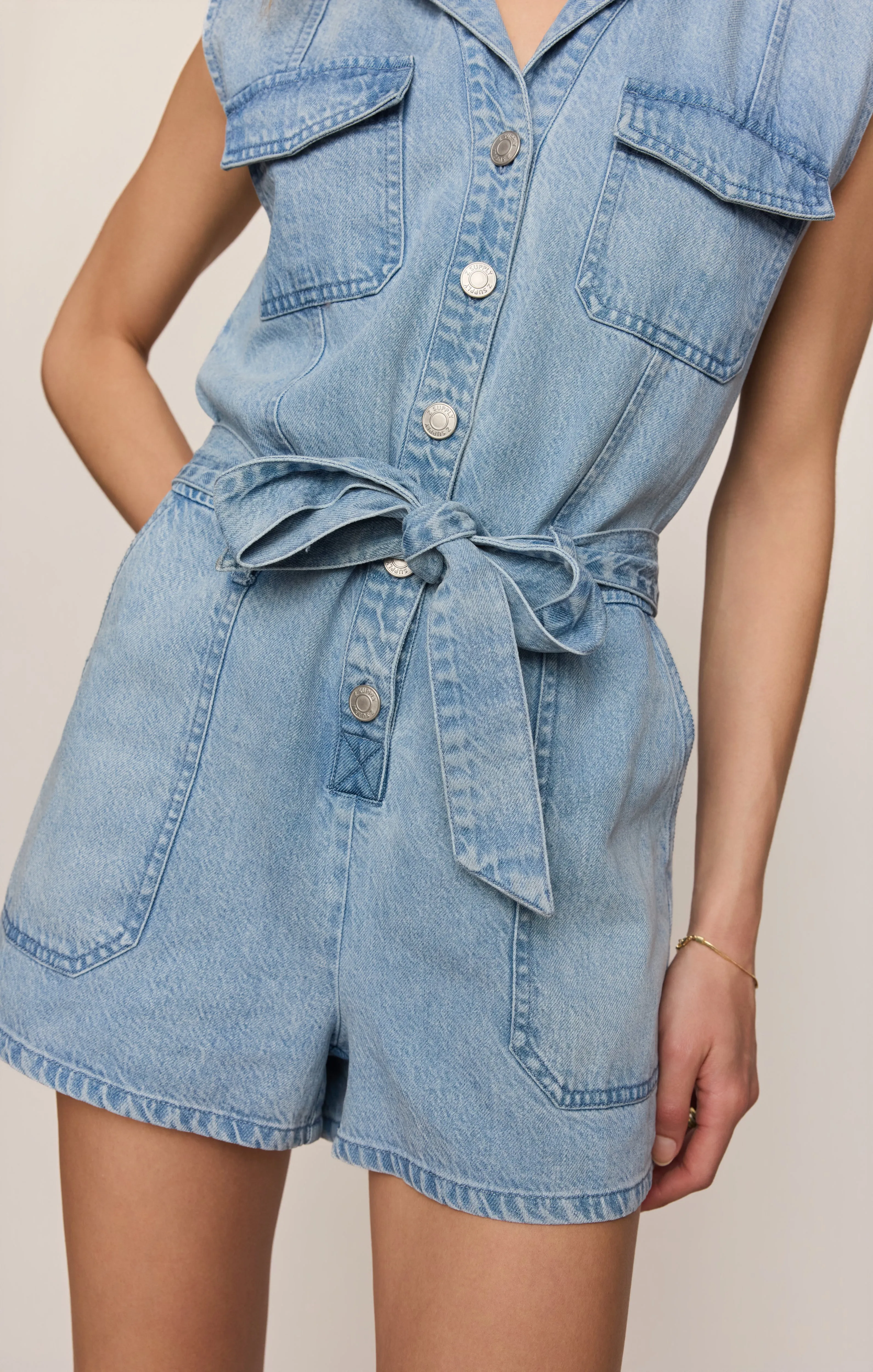 Dash Twill Romper sold by Z Supply product image thumbnail 5