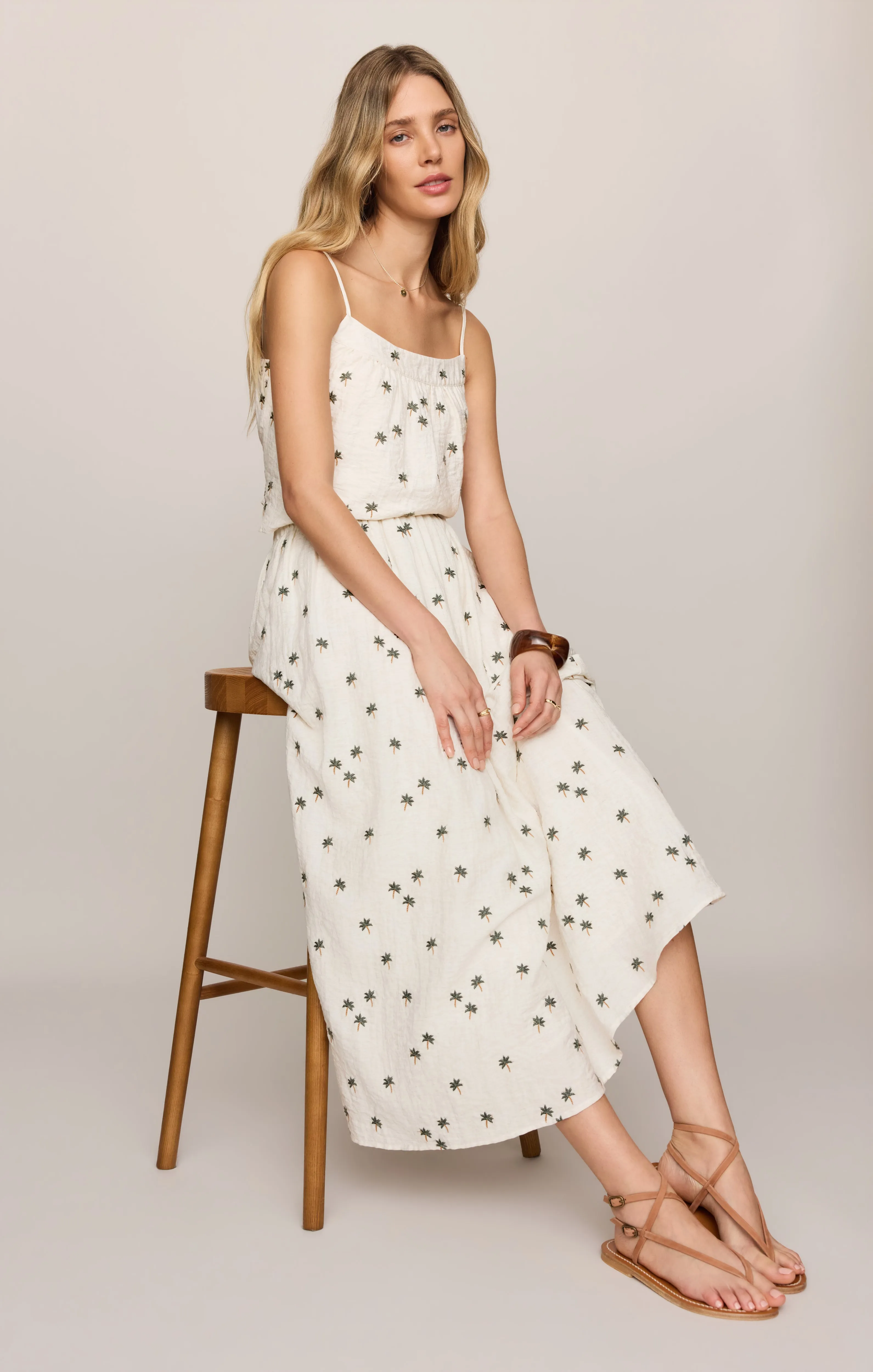 Palm Linen Midi Skirt sold by Z Supply product image thumbnail 3