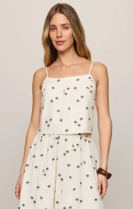 Palm Linen Tank made by Z Supply